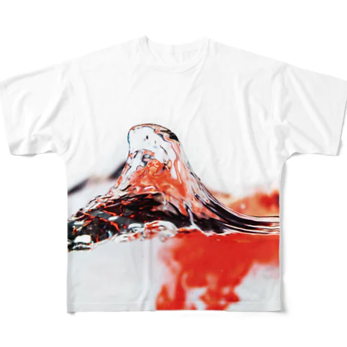混ざり合う液体 All-Over Print T-Shirt