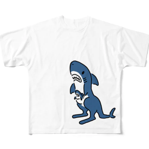 シャークカンガルー フルグラフィックTシャツ