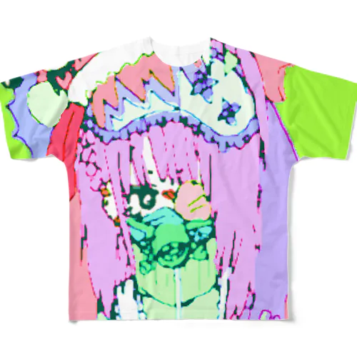 マスクのおんなの子 All-Over Print T-Shirt