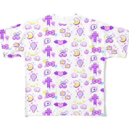 ファンシー8BITものぐらむ All-Over Print T-Shirt