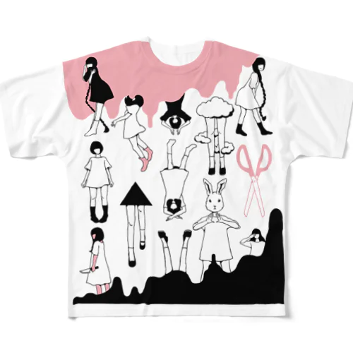 しんしょくおんなのこ All-Over Print T-Shirt