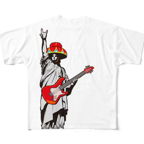 琉球ROCK(自由の女神) All-Over Print T-Shirt