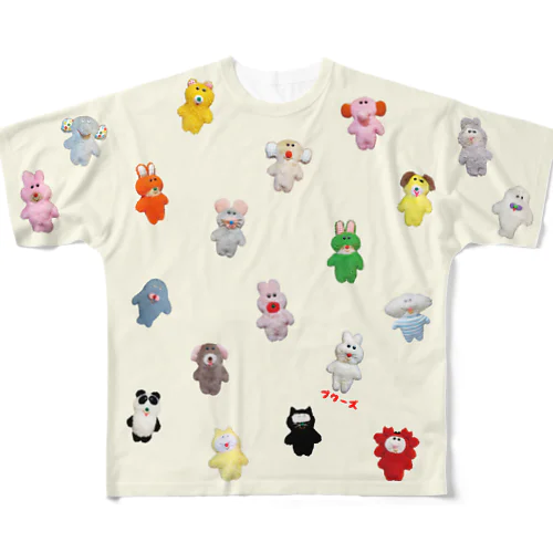 プクーズだらけ All-Over Print T-Shirt