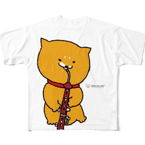 柴犬ラク（ヘッケルフォン） All-Over Print T-Shirt