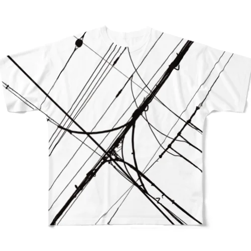 電線10 All-Over Print T-Shirt