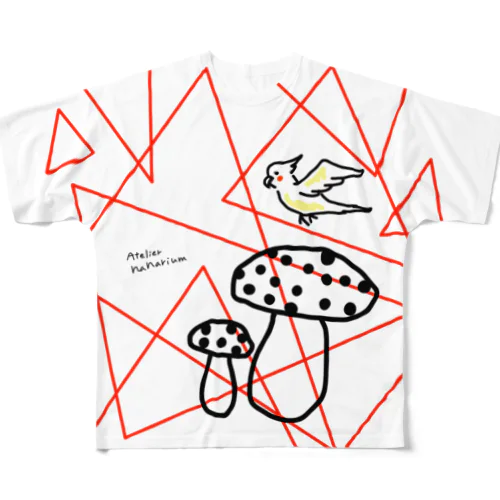 GT.思い出のキノコ(レッド) All-Over Print T-Shirt