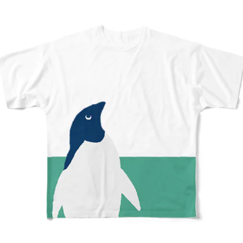 恥ずかしがりやのペンギンズ 3 フルグラフィックTシャツ