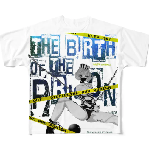 PRISON DOLL 監獄ガール 女囚コス All-Over Print T-Shirt