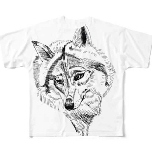 Wolf フルグラフィックTシャツ