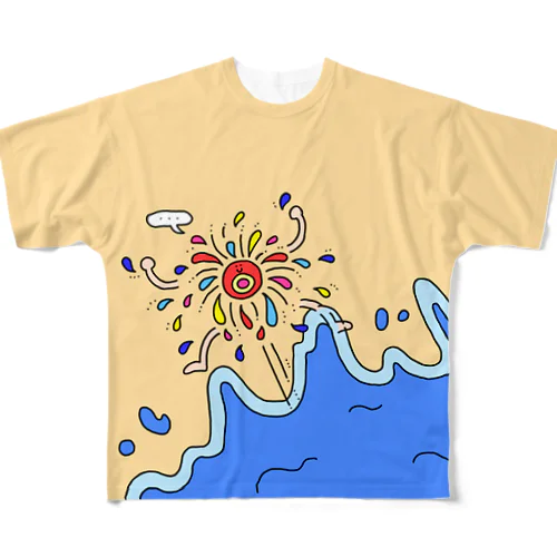 打ち上げられた花火 All-Over Print T-Shirt