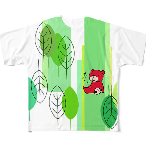森のくまさん フルグラフィックTシャツ