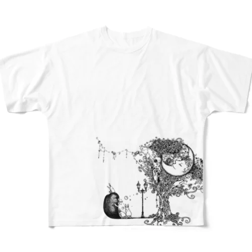 月夜のマァル All-Over Print T-Shirt