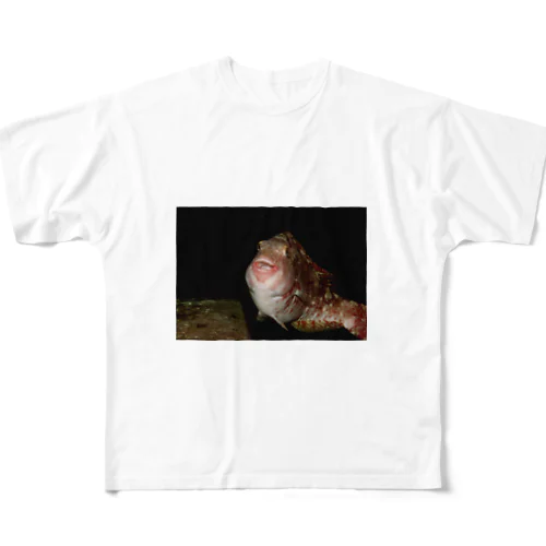 魚　正面 All-Over Print T-Shirt