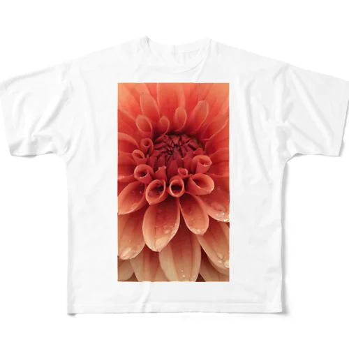天竺牡丹 All-Over Print T-Shirt