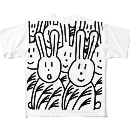 月が、綺麗ですね。（原画） All-Over Print T-Shirt