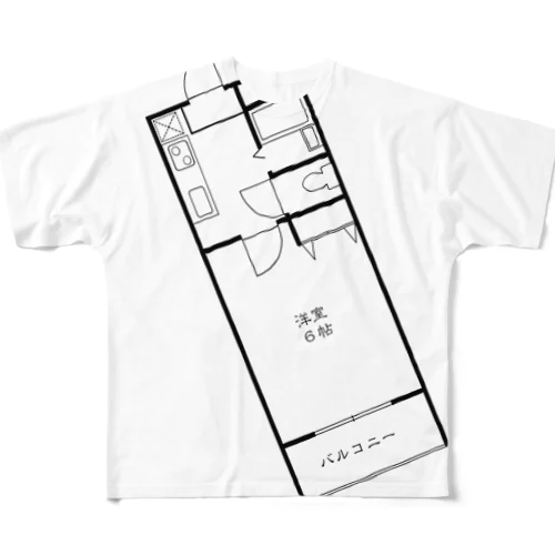 nejiT⑤ All-Over Print T-Shirt
