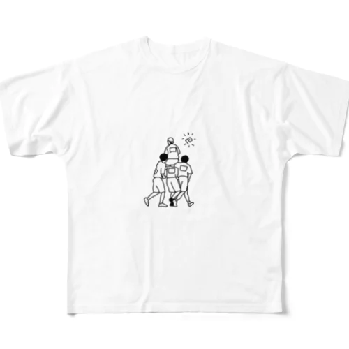 騎馬戦 풀그래픽 티셔츠