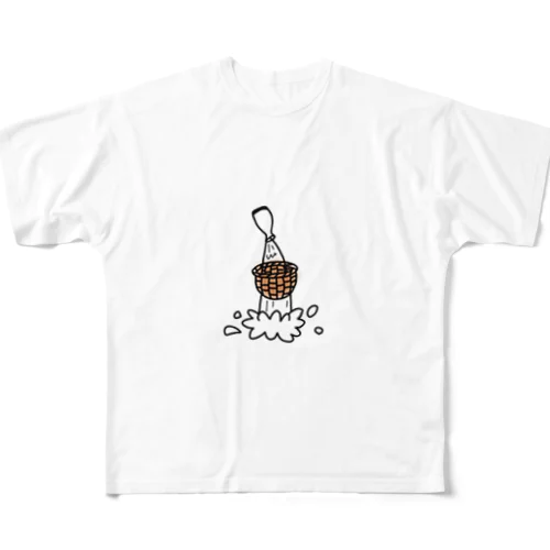 ザルの人向け（日本酒党） All-Over Print T-Shirt
