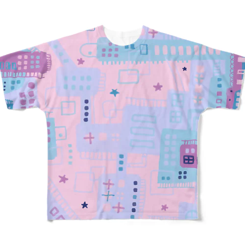 ★NEW!【心癒される抽象画オリジナルTシャツ#19】 All-Over Print T-Shirt