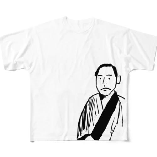 福沢諭吉　 フルグラフィックTシャツ