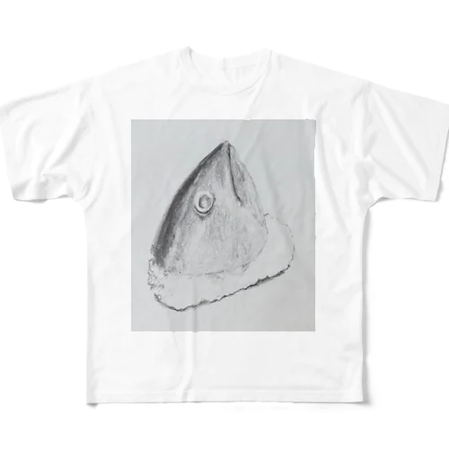 不味そうな寿司(なんかの魚の頭) フルグラフィックTシャツ