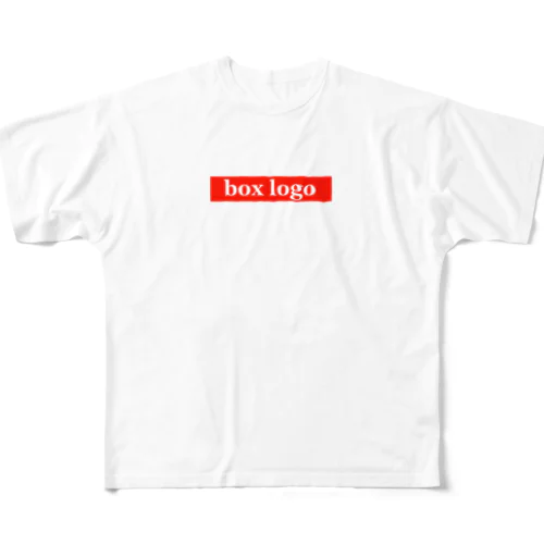 box logo All-Over Print T-Shirt