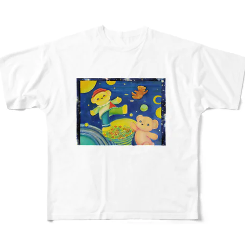 うちゅう遊泳 All-Over Print T-Shirt