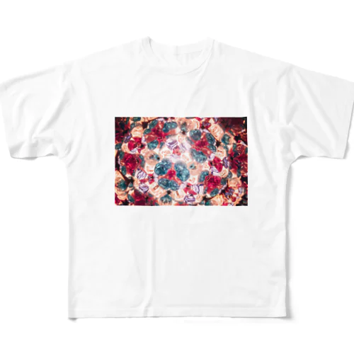 ジュエル　ピンクグリーン All-Over Print T-Shirt