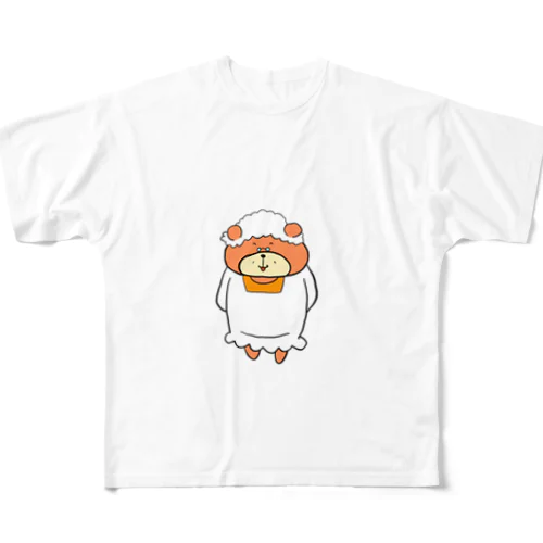 くまのおばあちゃん フルグラフィックTシャツ