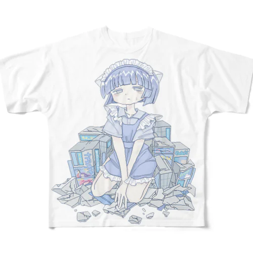 巨大メイド All-Over Print T-Shirt