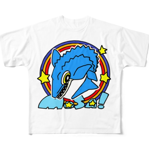 POP！モササウルス All-Over Print T-Shirt