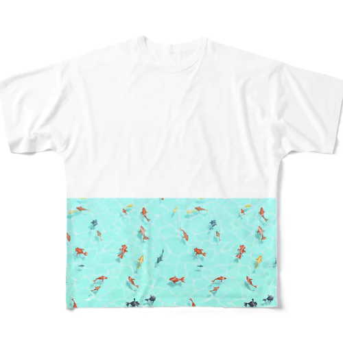 夏祭り（金魚すくい） All-Over Print T-Shirt