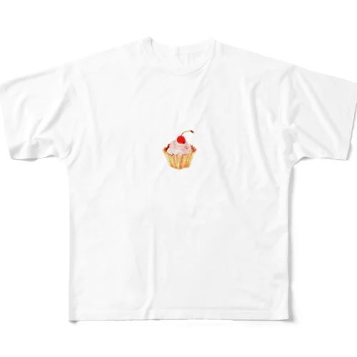 カップケーキ フルグラフィックTシャツ