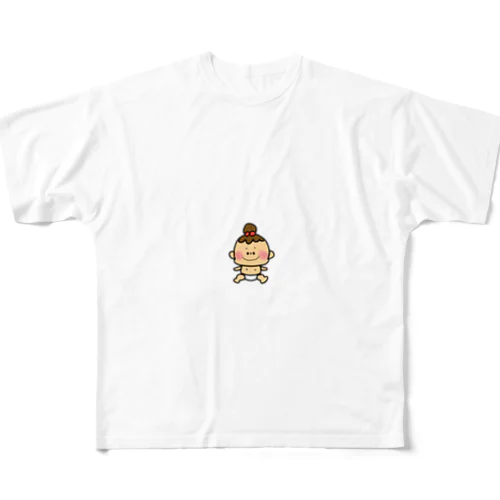 赤ちゃん 女の子 フルグラフィックTシャツ