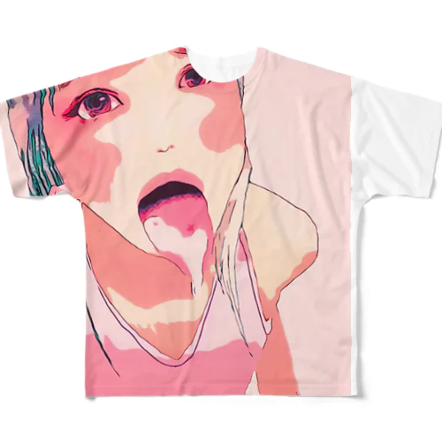 お口 All-Over Print T-Shirt