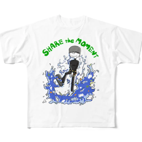 SHARE the MOMENT フルグラフィックTシャツ