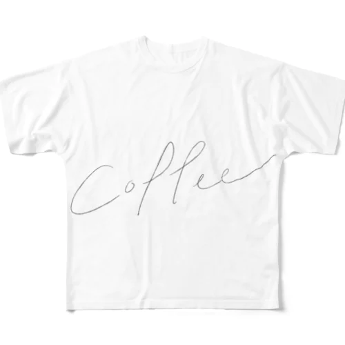 コーヒーT フルグラフィックTシャツ