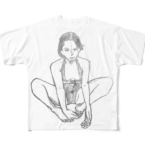 休憩 All-Over Print T-Shirt