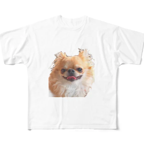 チワワのミロくん フルグラフィックTシャツ