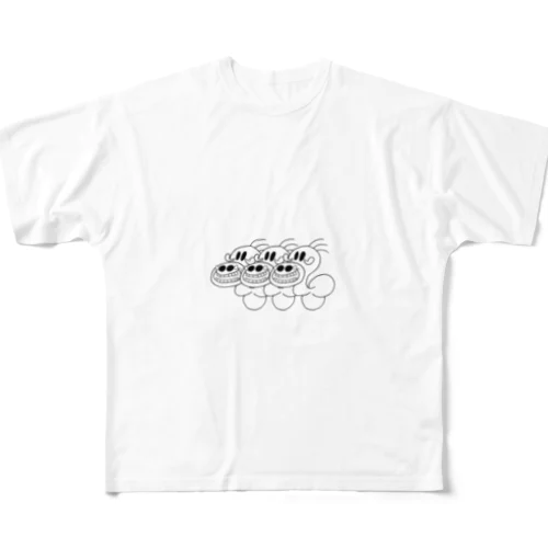 ３連爆笑ゴリもっち無無無 All-Over Print T-Shirt