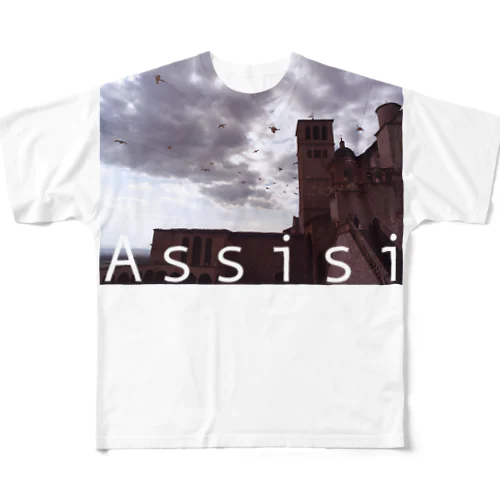 assisi フルグラフィックTシャツ