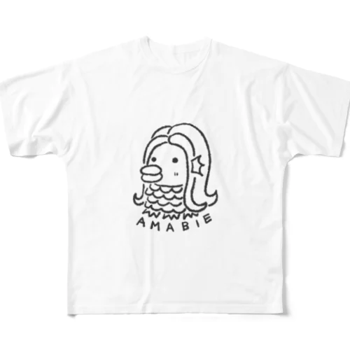 AMABIEちゃん フルグラフィックTシャツ