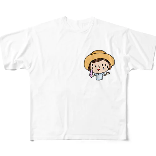 夏ガール☆真夏の女の子 フルグラフィックTシャツ