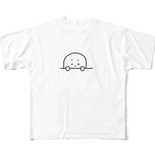 |･ω･`)ﾋｮｯｺﾘちゃん フルグラフィックTシャツ