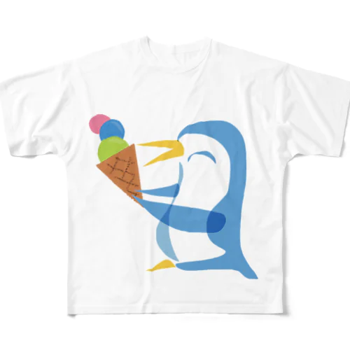 アイスたーべよ。 フルグラフィックTシャツ