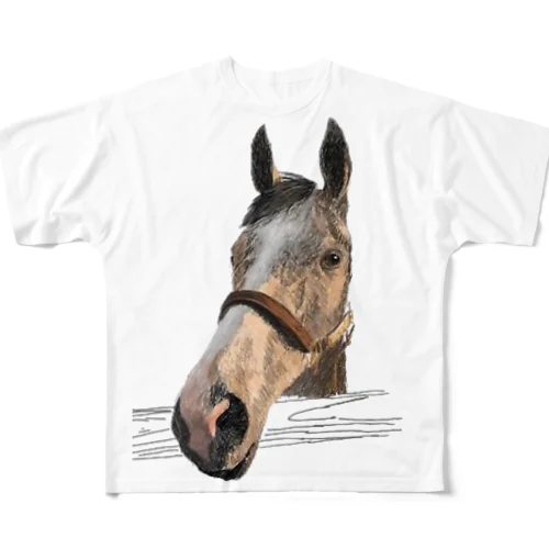 競走馬の平日 フルグラフィックTシャツ