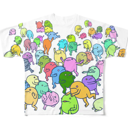 豆祭り フルグラフィックTシャツ