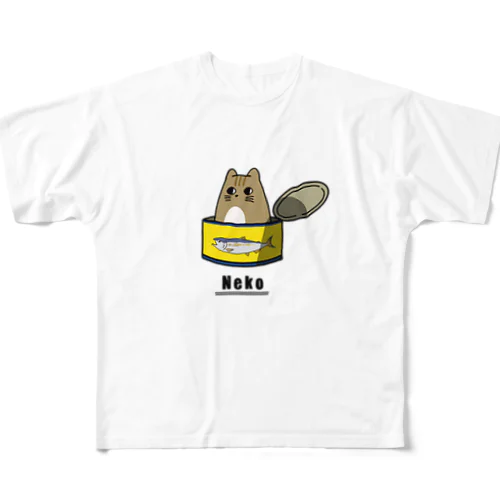 NEKO フルグラフィックTシャツ