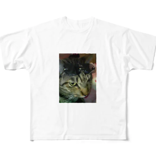 グラサン猫ハッチ All-Over Print T-Shirt