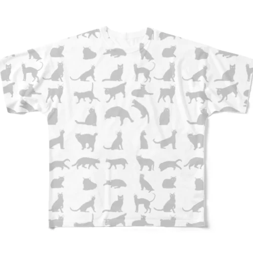 猫大全集 フルグラフィックTシャツ